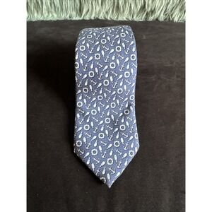 Vineyard Vines nautical Men's Tie anchors fisherman inspired 60" X 3" Blue Silk